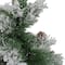 24" Unlit Flocked Pine Artificial Christmas Tree in Burlap Base